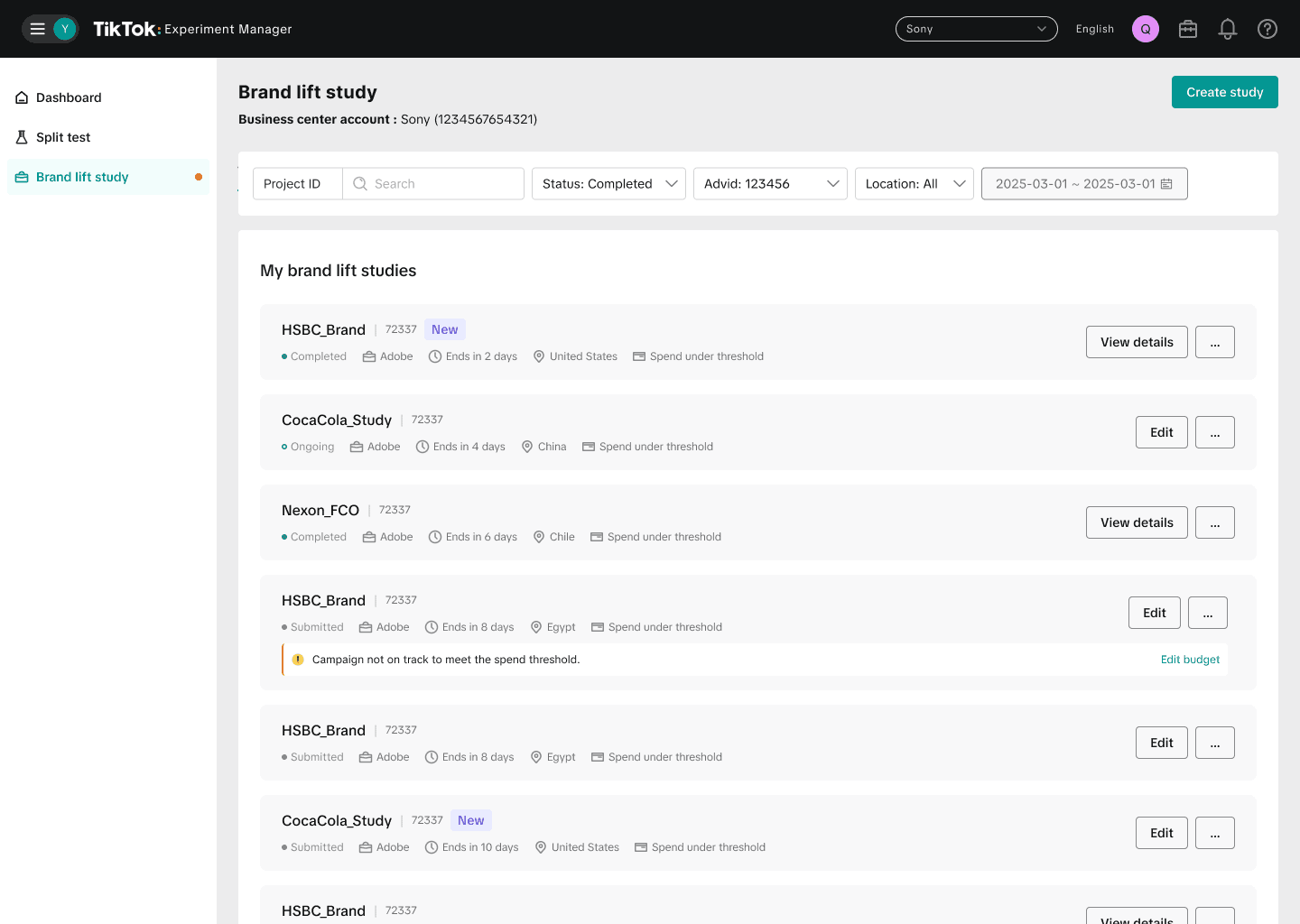 Final reporting design